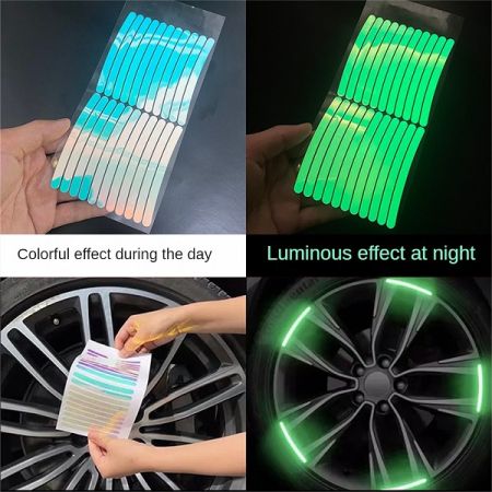 40 pieces Car & Bike Reflective Sticker -Safe Drive